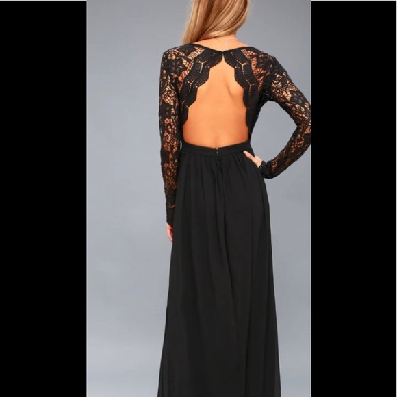 Lulu’s Awaken My Love Black Maxi Dress - Picture 2 of 10